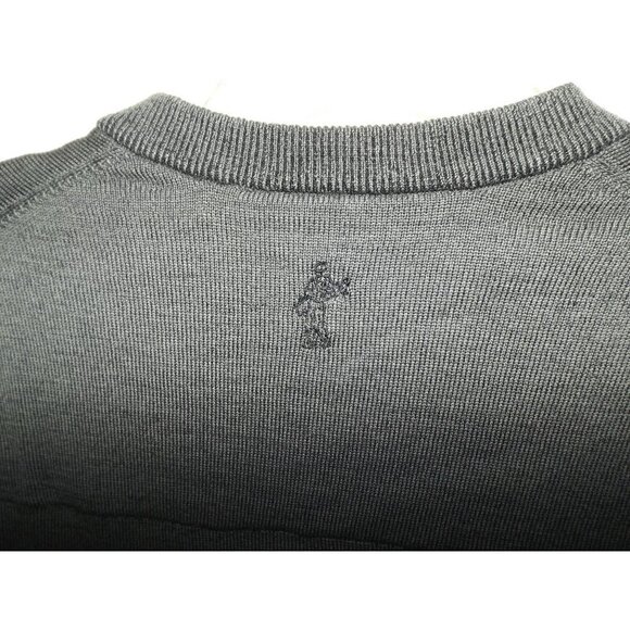 Ashworth M Merino Wool Gray Long Sleeve V-Neck Golf Sweater Pullover - Picture 3 of 4